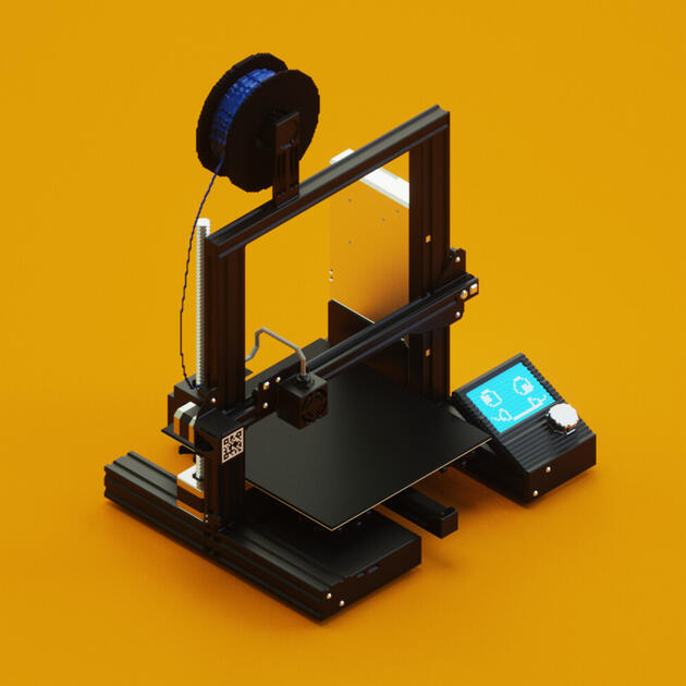 Ender 3 Voxel Art
